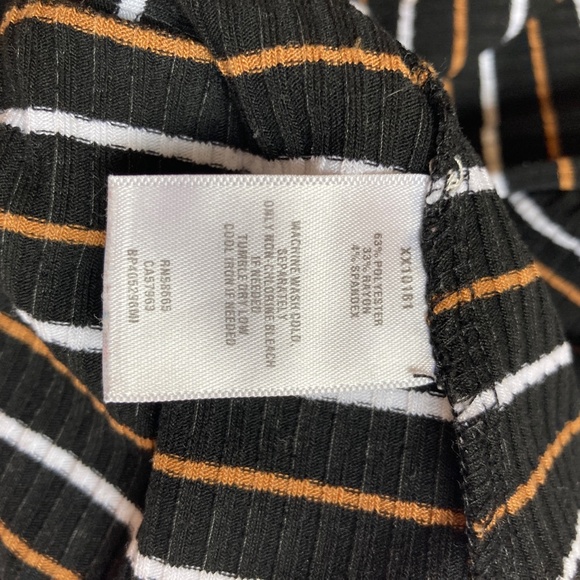 BP Long Sleeve Striped Bodysuit Small - Picture 8 of 9